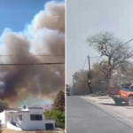 Bomberos combaten incendios en Traslasierra y Villa del Lago